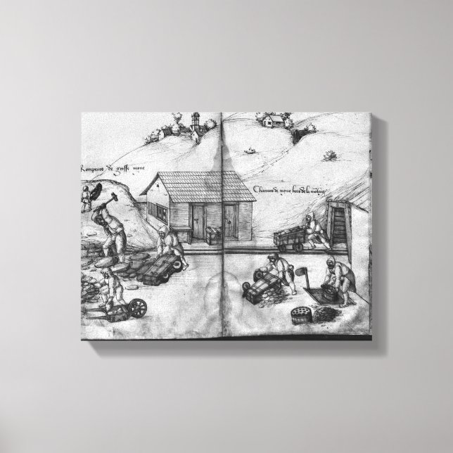 Lienzo Mina de plata de La Croix-aux-Mines (Anverso)