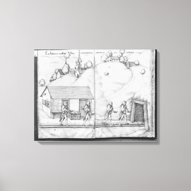 Lienzo Mina de plata de La Croix-aux-Mines, Lorena (Anverso)