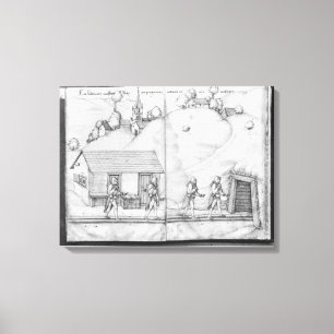 Lienzo Mina de plata de las Croix-aux.-Minas del La,