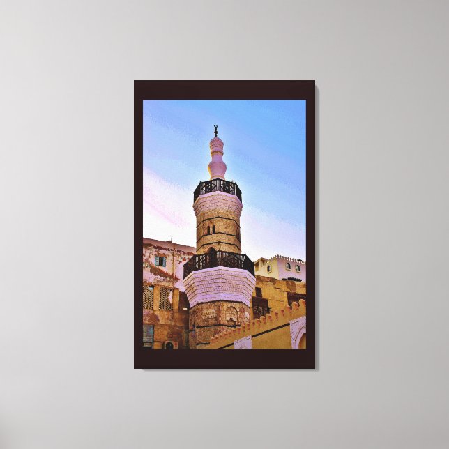 Lienzo Minaret Al Balad (Anverso)
