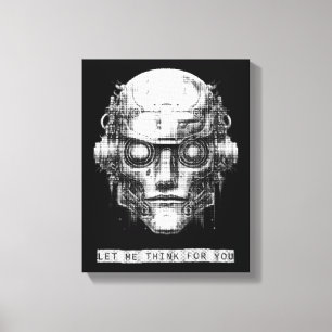 Lienzo Mind Control Cyberpunk Robot