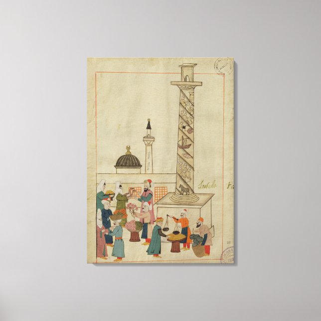 Lienzo Miniatura de la 'Memorie Turchesche' (Anverso)