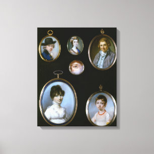 Lienzo Miniaturas del retrato, de LtoR y de TtoB: Sir