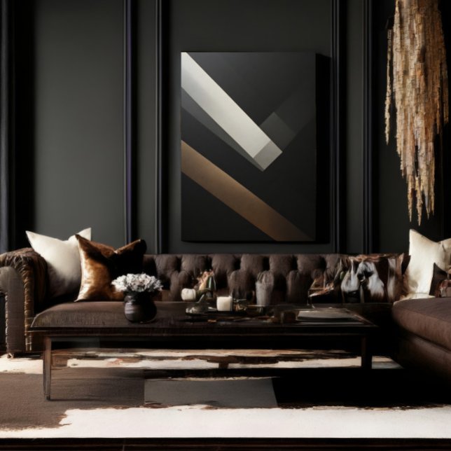 Lienzo Minimalist Abstract Geometric Diagonal Bands (Subido por el creador)