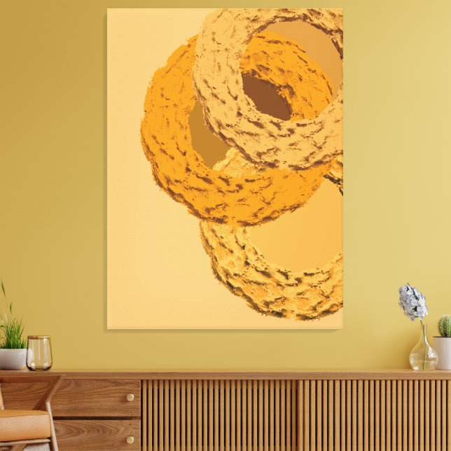 Lienzo Minimalist Abstract Painting – Geometric Wall Art (Insitu (Sala de estar))