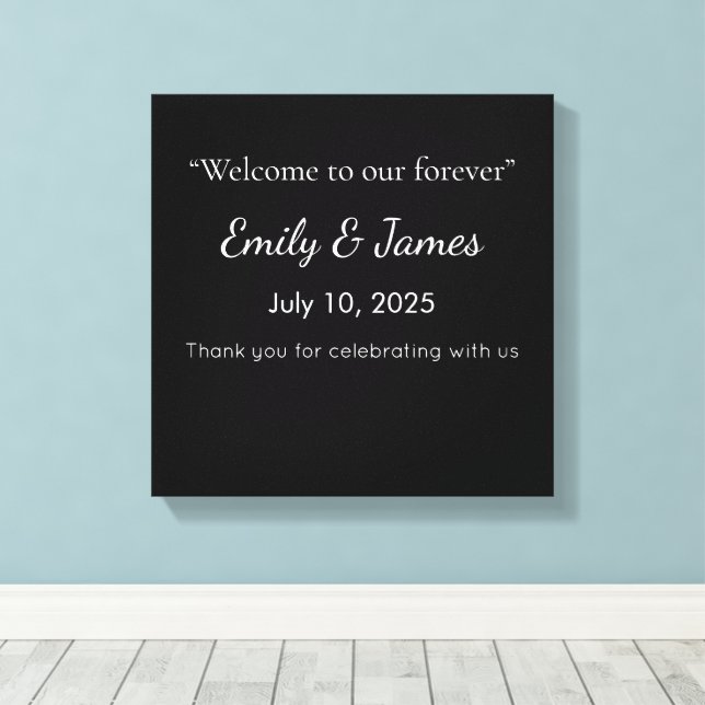 Lienzo Minimalist Black Cat Silhouette  (Insitu (piso de madera))