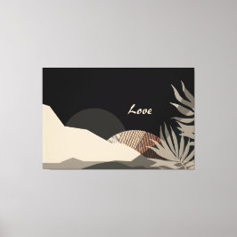 Lienzo Minimalist Earth Tones Boho Abstract 