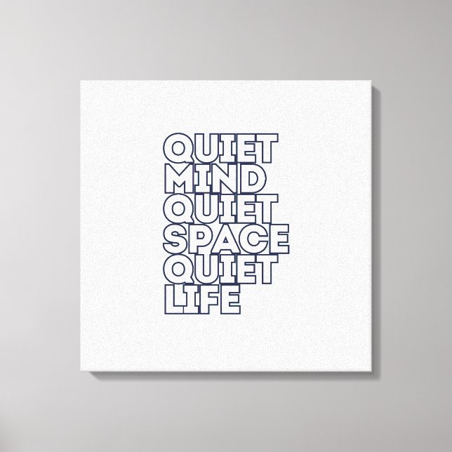 Lienzo Minimalist Motivational Quote Square Canvas (Anverso)