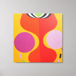Lienzo Minimalist Orange and Yellow Canvas Print