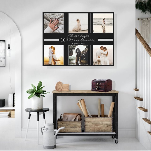 Lienzo Minimalista 6 foto 10 aniversario de Boda (Subido por el creador)
