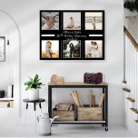 Lienzo Minimalista 6 foto 10 aniversario de Boda<br><div class="desc">Captura los recuerdos con este elegante y elegante diseño minimalista de seis fotos del décimo aniversario del Boda. Sólo tienes que añadir tus fotos,  los nombres de tu pareja y la fecha,  y has creado un aguijón para que te atesoren toda la vida.</div>