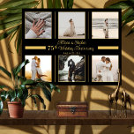 Lienzo Minimalista 6 foto 75 aniversario Boda<br><div class="desc">Captura los recuerdos con este elegante y elegante diseño minimalista de seis fotos del 75 aniversario del Boda. Sólo tienes que añadir tus fotos,  los nombres de tu pareja y la fecha,  y has creado un aguijón para que te atesoren toda la vida.</div>