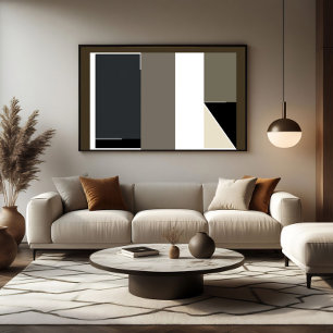 Lienzo Minimalista moderno abstracto Bauhaus