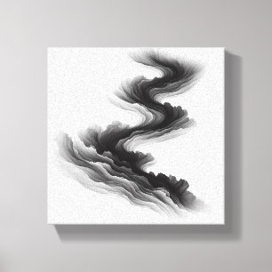 Lienzo Minimalista Moderno Abstracto Flujo en Capas - Hum
