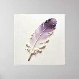 Lienzo Minimalista trazo de pintura al óleo 3D lavanda pú