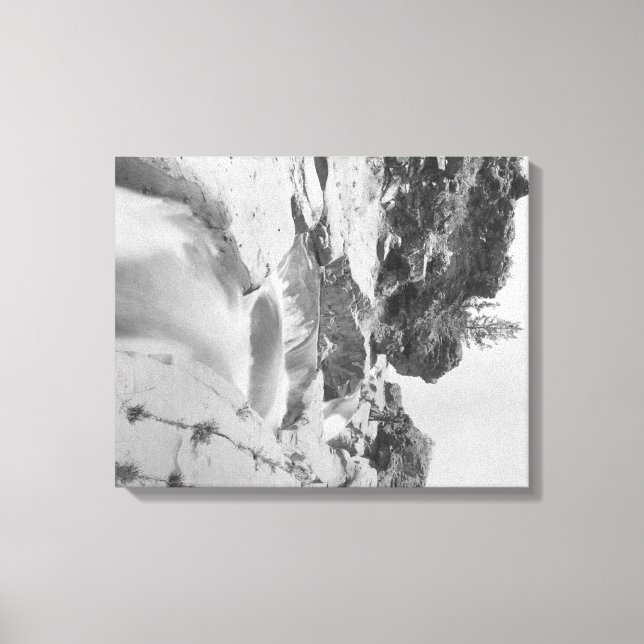 Lienzo Minnekahta cae cerca de Hot Springs. Fotografía (Anverso)