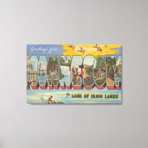 Lienzo Minnesota (patos) - escenas grandes de la letra