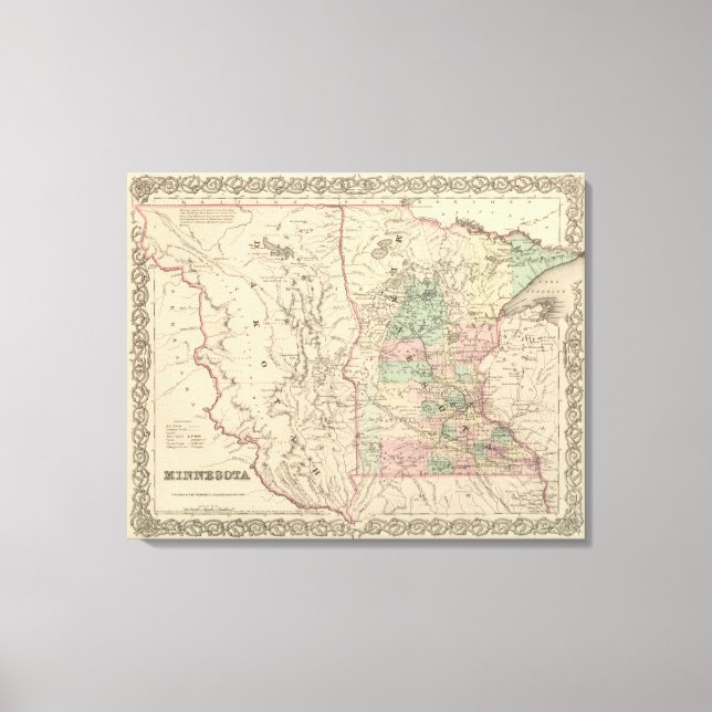 Lienzo Minnesota y Dakotah (Anverso)