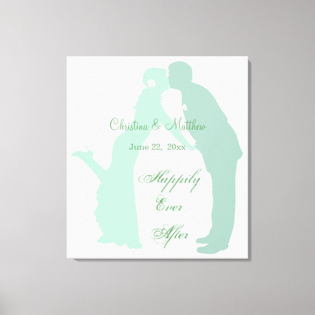 Lienzo Mint Bride y Groom (Anverso)