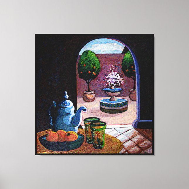 Lienzo Mint tea Morocco (Anverso)