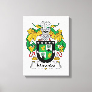 Lienzo Miranda Family Crest