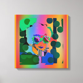 Lienzo Mirando a través de lentes reflejadas