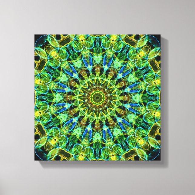 Lienzo Mirando al caleidoscopio (Anverso)