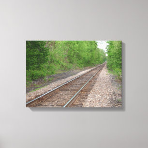 Lienzo Mirando hacia abajo las pistas