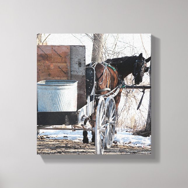 Lienzo Mirando hacia atrás (Anverso)