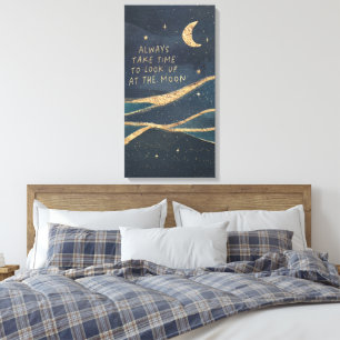 Lienzo Mirar Hacia Arriba A La Luna
