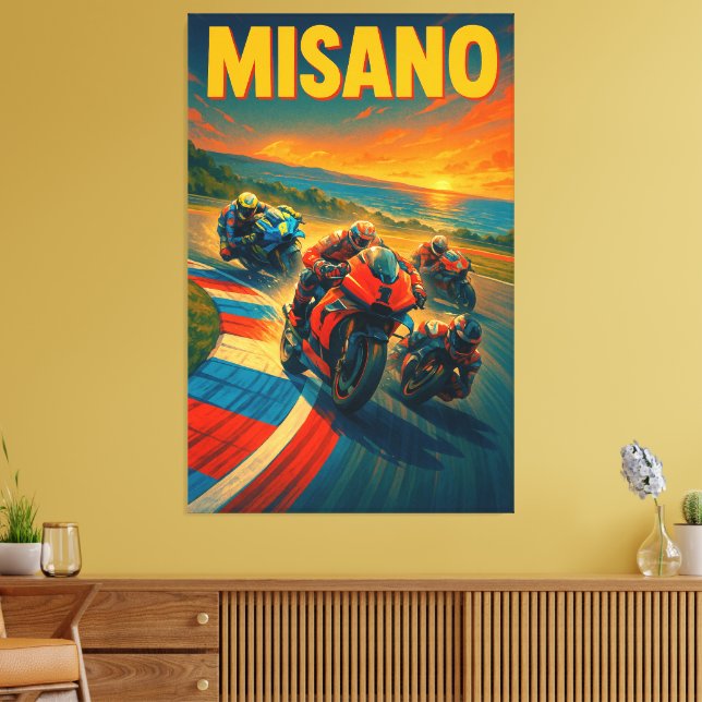 Lienzo Misano World Circuit Marco Simoncelli MotoGP Itali (Insitu (Sala de estar))