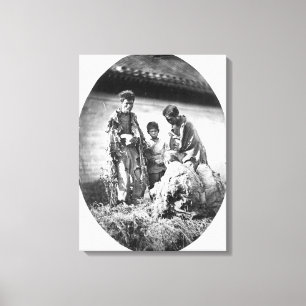 Lienzo Miseria en China, c.1875 (foto de b/w)