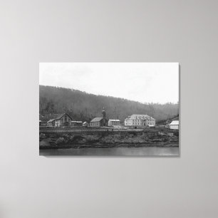 Lienzo Misión cruzada santa en el Yukón Alaska