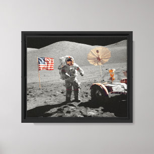 Lienzo Misión de aterrizaje lunar de la NASA Apolo 17, 19
