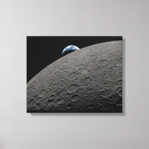 Lienzo Misión de la nave espacial Orión puesta de tierra 