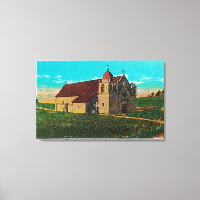 Lienzo Misión San Carlos Del Carmelo Carmel, CA (Anverso)