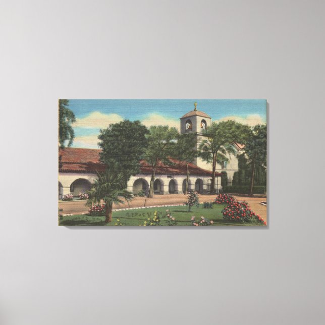Lienzo Misión San Juan Bautista, California (Anverso)