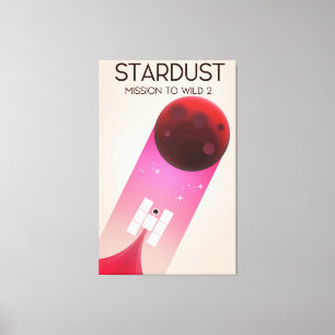 Lienzo Misión Stardust al cometa Wild 2