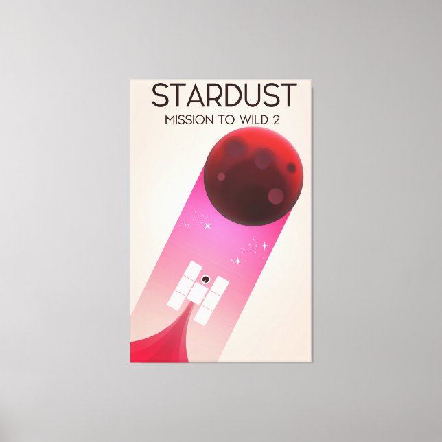 Lienzo Misión Stardust al cometa Wild 2 (Anverso)