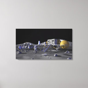 Lienzo Misiones futuras 3 de la exploración espacial