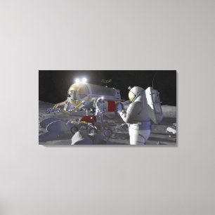 Lienzo Misiones futuras de la exploración espacial