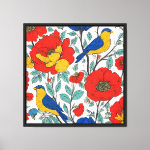 Lienzo MIST Layering Accent - Folk Flora Scroll