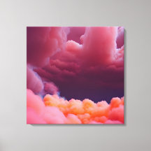 Misteriosas nubes rosas y naranjas