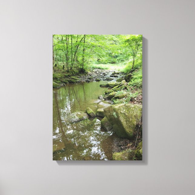 Lienzo Misty Forest Canvas Wall Art | Serene Nature (Anverso)