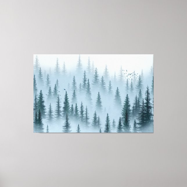 Lienzo Misty Woods (Anverso)