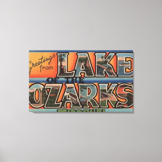 Lienzo Misuri - Lago de los Ozarks 3 (Anverso)