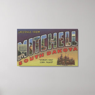 Lienzo Mitchell, Dakota del Sur - Escenas de letras grand