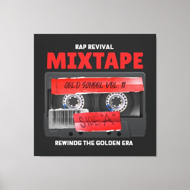 Lienzo Mixtape Rap Revival Golden Era (Anverso)