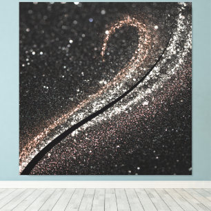 Lienzo Moda Baddie: Rosa y mágica plateada