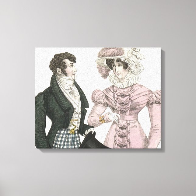 Lienzo Moda de una mujer Boda de 1823 (Anverso)